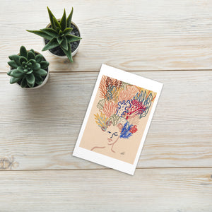 Corals on my mind Art Postcard