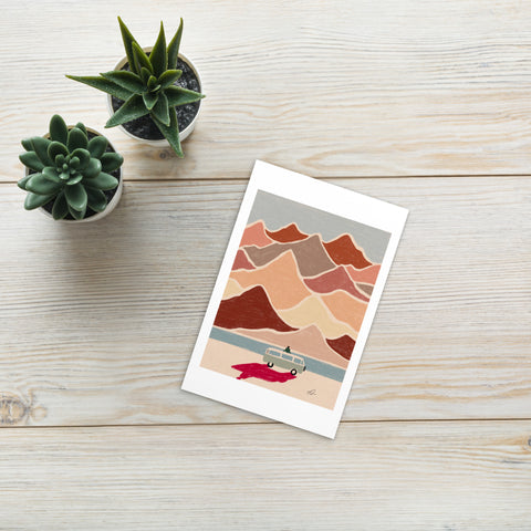 Lean back Art Postcard