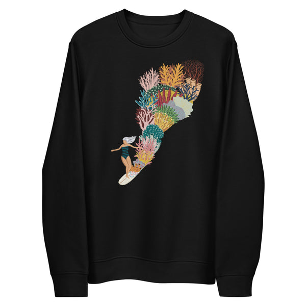 "Coral Slide" Unisex eco sweatshirt