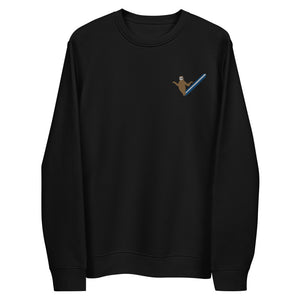 "Surfing Sloth II" Unisex Embroidery eco sweatshirt