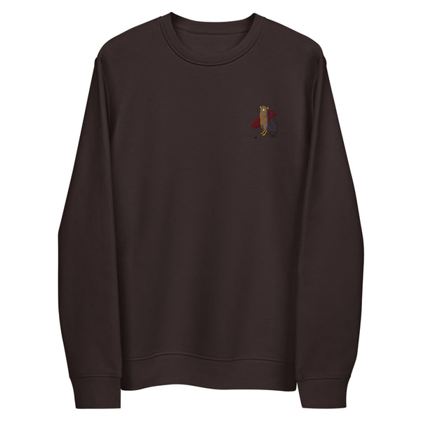 "Surfing Mouse" Unisex embroidery eco sweatshirt