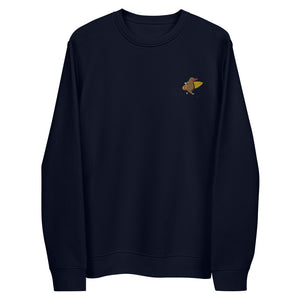 "Surfing Mole" Unisex eco embroidery sweatshirt