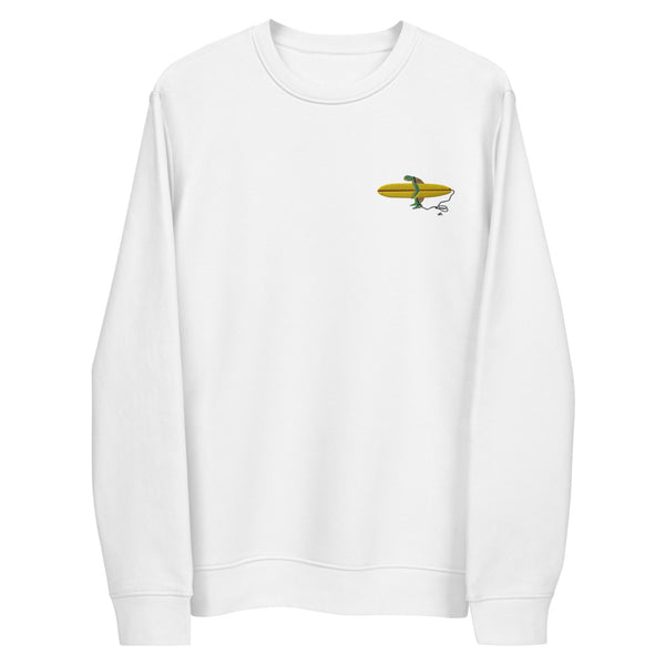"Surfing Seaturtle" Unisex eco embroidery sweatshirt