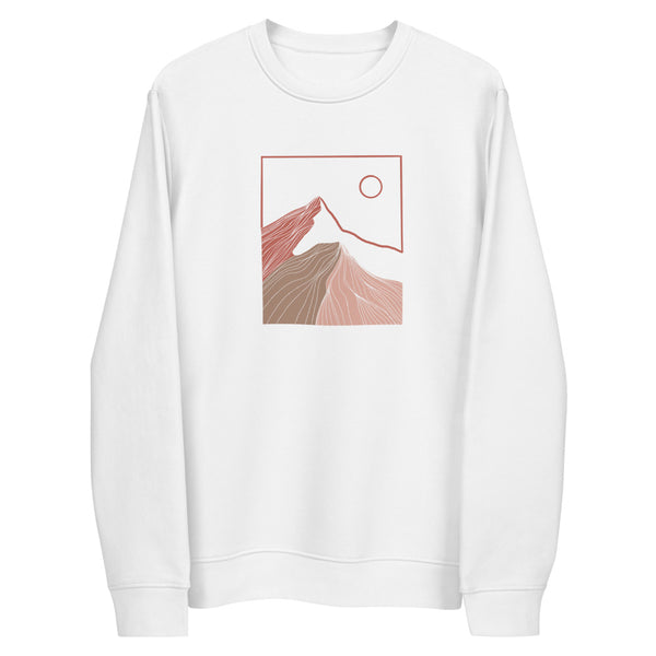 "Two Peaks" Unisex eco sweatshirt