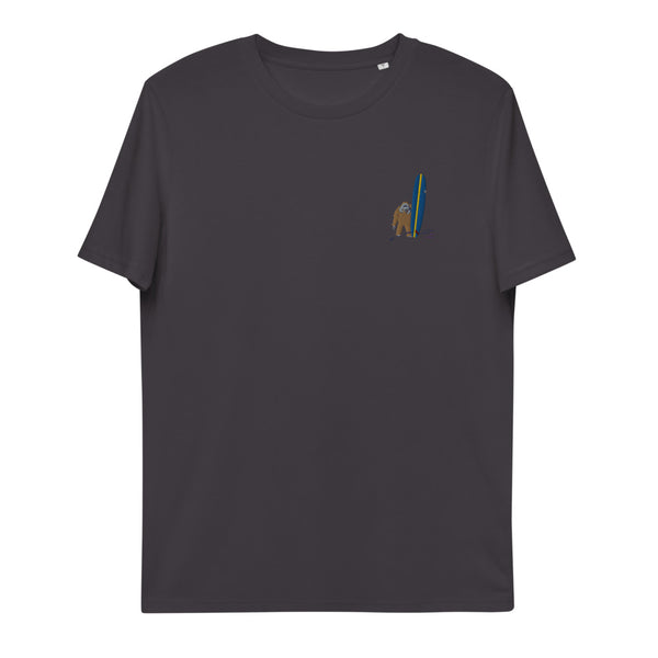 "Surfing Orangutan" Organic Embroidery Tee