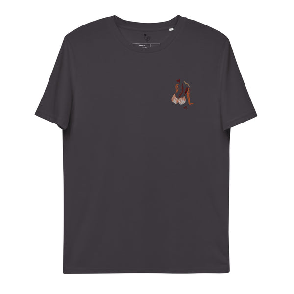 "Corals are the backbone" Organic Embroidery Tee