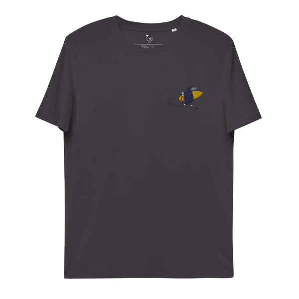 "Surfing Mole" Organic Embroidery Tee