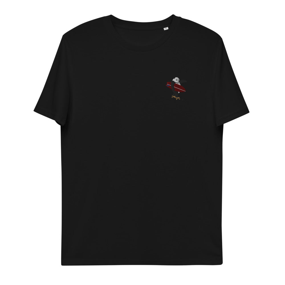 "Surfing Panda" Organic Embroidery Tee