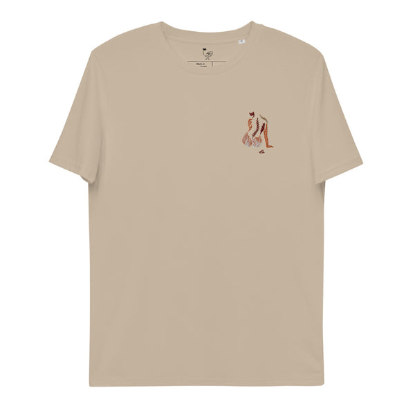 "Corals are the backbone" Organic Embroidery Tee