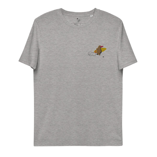 "Surfing Mole" Organic Embroidery Tee