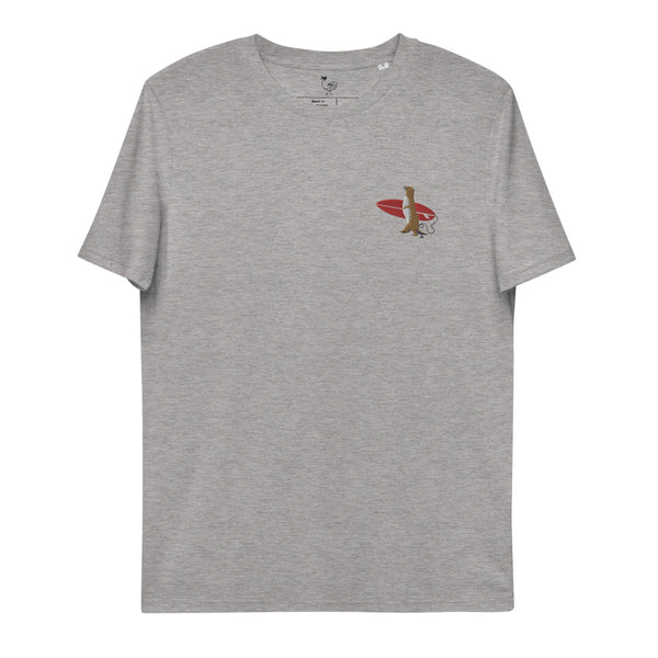 "Surfing Otter II" Organic Embroidery Tee