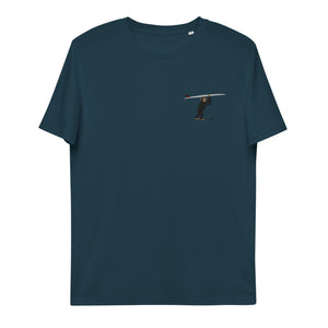 "Surfing Chimpanzee" Organic Embroidery Tee