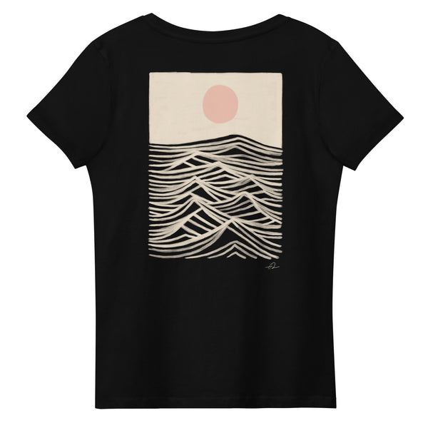 "Overspill" Women's fitted eco tee
