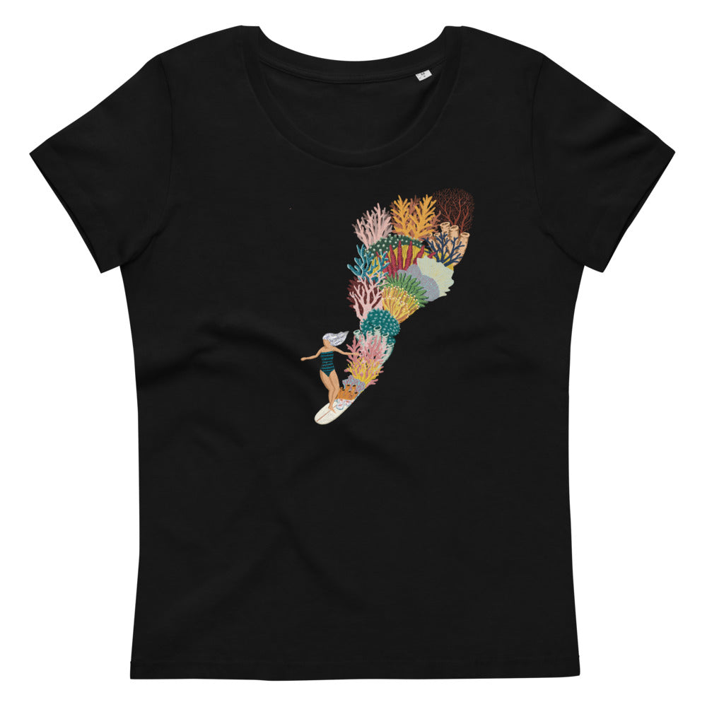 "Coral Slide" Women's fitted eco tee