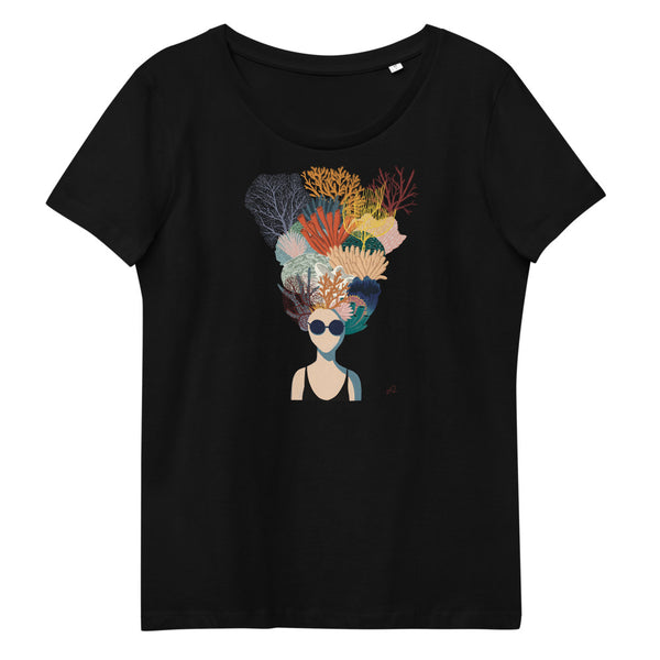 "Coral head* Women's fitted eco tee