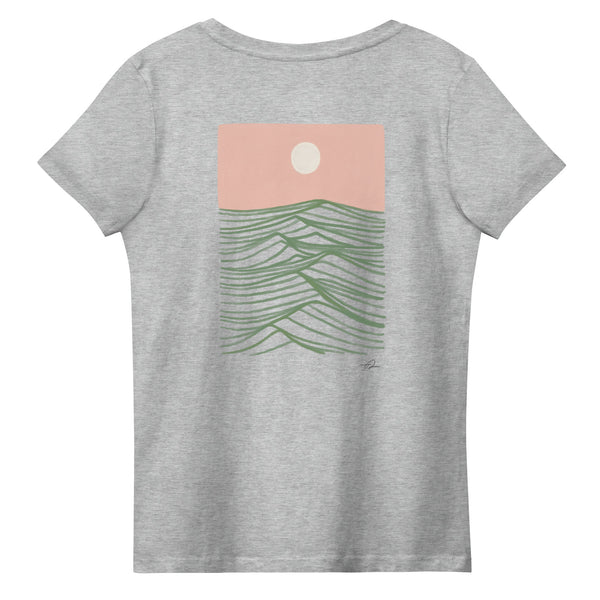 "Liquid Triangle" Women's fitted eco tee