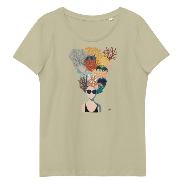 "Coral head* Women's fitted eco tee